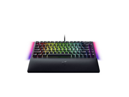 Tipkovnica RAZER BlackWidow V4 75%, mehanička, Orange switch, RGB, SLO/HR/US Layout, črna, USB