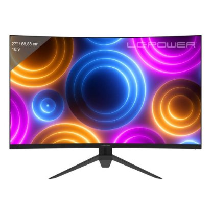 Gaming monitor 27" LC POWER LC-M27QC, QHD, VA, 180Hz, 1ms, 300cd/m2, FreeSync, ukrivljen, črni