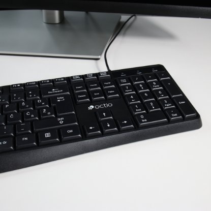 Tipkovnica OCTIO K101U, črna, USB