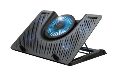 Hlajenje za prenosni računalnik TRUST GXT1125 Quno, do 17", črno.
