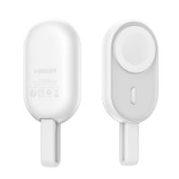 Mobilni USB polnilec VEGER W0102, 1200 mAh, brezžični, za Apple Watch, beli