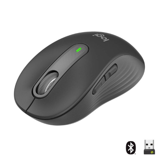 Miška LOGITECH M650, brezžična, optična, 4000dpi, USB, BT, črna