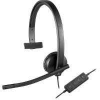 slušalke LOGITECH Headset H570e Mono, USB, črne
