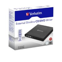 DVD±RW zunanji, VERBATIM DVD+/-RW Light, 8x, črn, USB