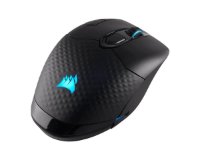 Miška CORSAIR Dark Core RGB PRO, optična, 18000 dpi, brezžična, črna, USB