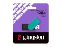 USB 3.2 pomnilniški ključek FLASH DRIVE, 128 GB, KINGSTON DataTraveler Exodia S DTXS/128GB, črno/moder