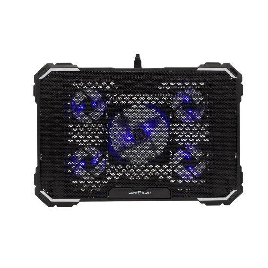 Hlajenje za prenosni računalnik WHITE SHARK GCP-20 Ice Ghost, do 17,3", črno
