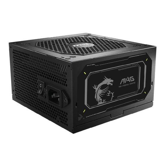 Napajanje 750W, MSI MAG A750GL PCIE5 II, ATX v3.1, 120mm ventilator, modularno, 80+ Gold