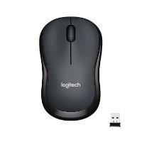 Miška LOGITECH M220 Silent, optična, brezžična, črna, USB