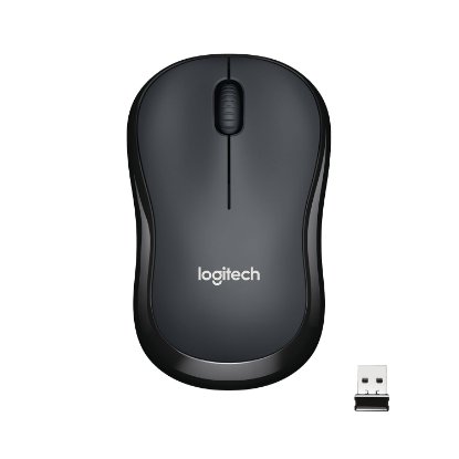 Miška LOGITECH M220 Silent, optična, brezžična, črna, USB