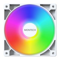 Ventilator MONTECH GF120 ARGB, PWM, 120mm, 1600 okr/min, RGB, beli