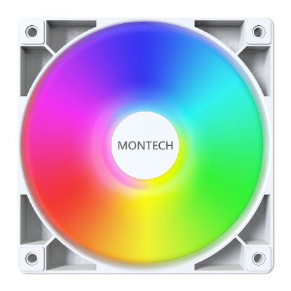 Ventilator MONTECH GF120 ARGB, PWM, 120mm, 1600 okr/min, RGB, beli