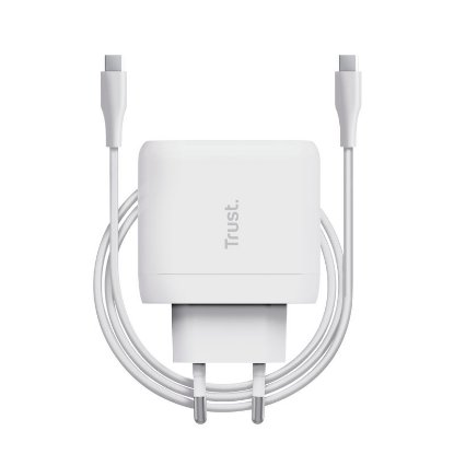 Polnilec TRUST Maxo, USB-C, 65W, beli