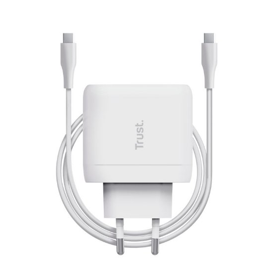 Polnilec TRUST Maxo, USB-C, 65W, beli