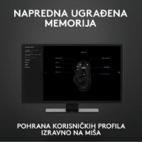 Miška LOGITECH Gaming G502 Hero RGB, optična, 25600dpi, črna, USB