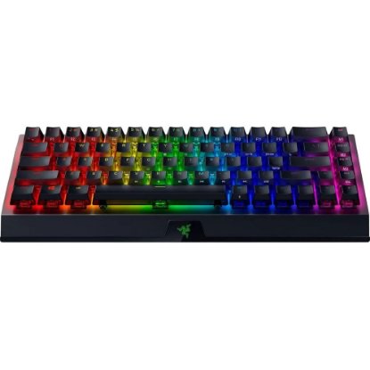 Tipkovnica RAZER BlackWidow V3 Mini HyperSpeed Phantom Edition, brezžična, mehanska, Yellow, RGB, US Layout, črna, USB-C