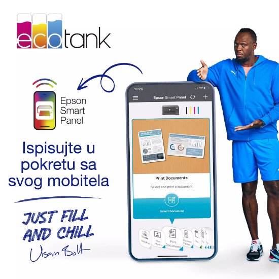 Multifunkcijski Tiskalnik EPSON ITS L5590, Tiskalnik/scanner/copy/fax, Eco Tank, 4800 dpi, USB, WiFi, črni