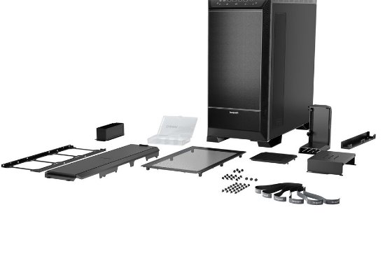 Ohišje BE QUIET Dark Base Pro 901, ATX, prozor, črno, Qi bežično punjenje, bez napajalnika