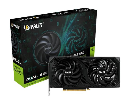 Grafična kartica PALIT GeForce RTX 4060 Ti Dual, 8GB GDDR6