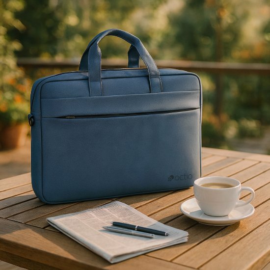 Torbica za prenosni računalnik OCTIO Ascend, 15,6", modra