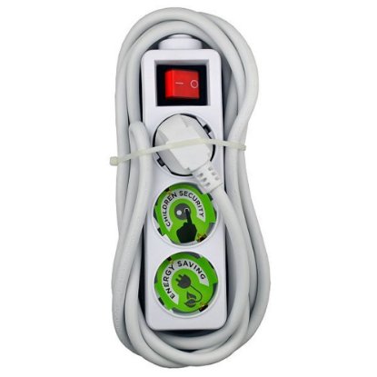 Naponska letva MAXPOWER HS-DB GB03K, 3 vtičnice, 5m, bela