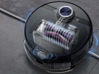 Robotski sesalnik MIDEA S8+, sa postajo za samopražnjenje, črni