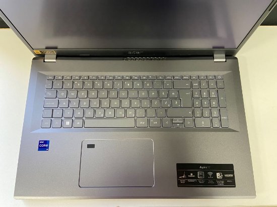 OPEN BOX - Laptop ACER Aspire 17 NX.JL5EX.006 / Core i9 13900H, 32GB, 1TB SSD, Intel Graphics, 17.3" FHD IPS, bez OS, sivi