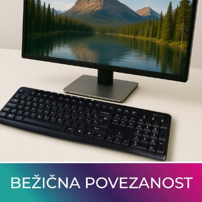 Tipkovnica OCTIO K100U, črna, USB