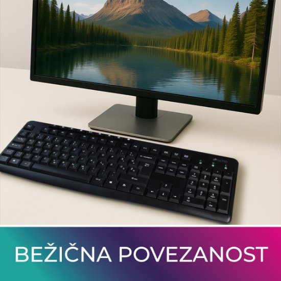 Tipkovnica OCTIO K100U, črna, USB