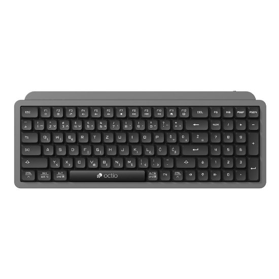 Tipkovnica OCTIO Pro K350W, brezžična, črno-siva