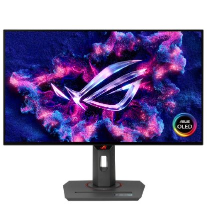 Igralni monitor 26.5" ASUS ROG Swift XG27AQDMG, QHD, OLED, 240Hz, 0.03ms, 1300cd/m2, G-Sync, FreeSync, pivot, črn