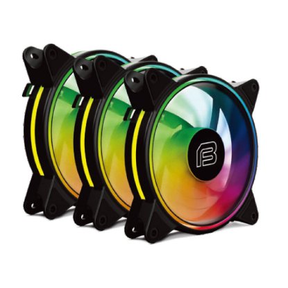 Ventilator BIT FORCE SPECTRUM 3u1, ARGB, daljinski upravljač, 3x 120mm, 1100 okr/min