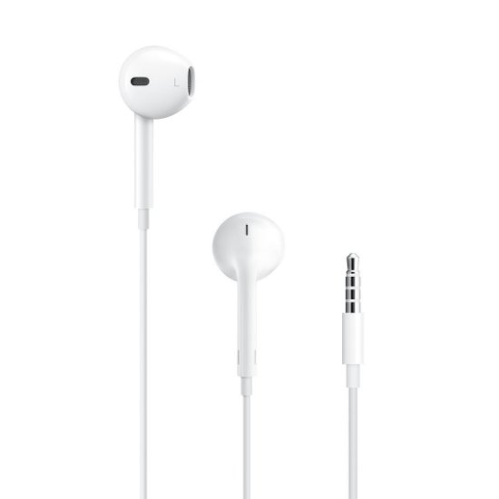 slušalke APPLE Earpods 2017, in-ear, 3.5mm, mikrofon, bele
