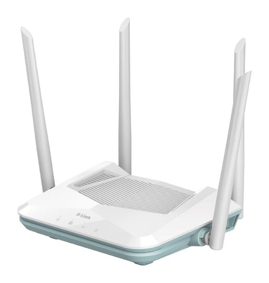 Router D-LINK R15 Eagle Pro Smart AX1500, 1x WAN, 3x Gigabit LAN, 4 antene, brezžični, beli