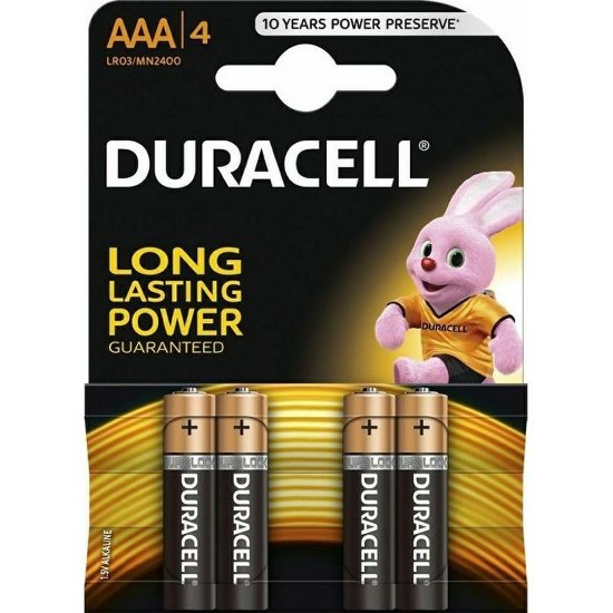 Baterija DURACELL Basic, AAA, MN2400, 4 kosi