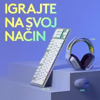 Miška LOGITECH Gaming G305 Lightspeed, bežični, optički, 12000dpi, lilac, USB
