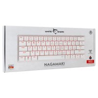 Tipkovnica WHITE SHARK GK-006122 Nagamaki, RGB, crveni switch, mehanička, UK/SLO/HR, USB, bela