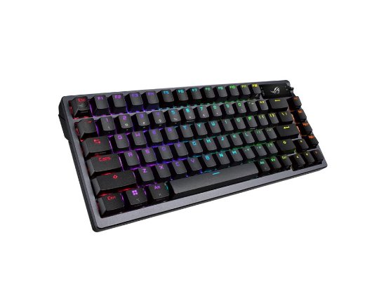 Tipkovnica ASUS ROG Azoth, RGB, mehanička, ROG NX Red switch, brezžična, US Layout, črna, USB