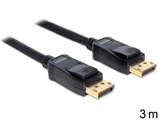 Kabel DELOCK, DisplayPort 1.2 (M) na DisplayPort (M) 4K, 3m
