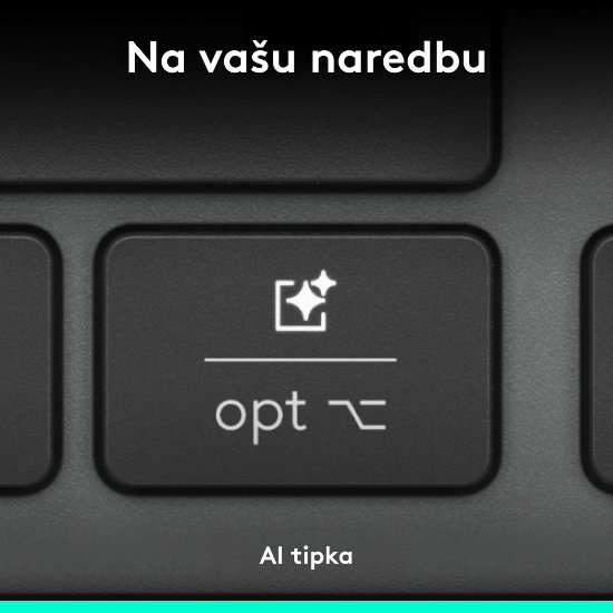 Tipkovnica LOGITECH Signature Slim Solar+, brezžična, bluetooth, črna