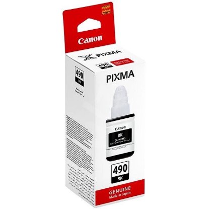 Kartuša CANON GI-490BK, za Pixma G1400/2400/3400, črna