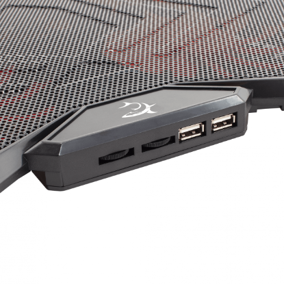 Hlajenje za prenosni računalnik WHITE SHARK Ice Wizard, do 17,3", črno.