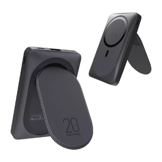 Mobilni USB polnilec VEGER MagOn Pro, magnetni, 10000 mAh, črni