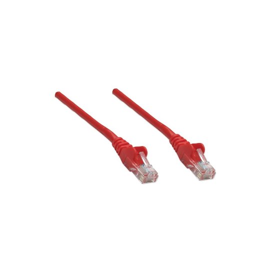 Kabel INTELLINET, patch CAT5e, U/UTP, crveni, 0.5m
