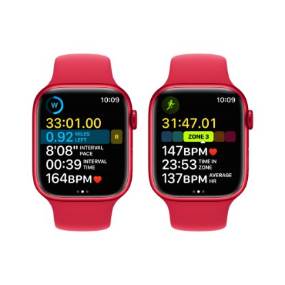 Pametna ura Apple Watch S8 GPS, 45mm Red Aluminium Case with Red Sport Band - Regular