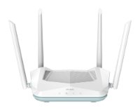 Router D-LINK R15 Eagle Pro Smart AX1500, 1x WAN, 3x Gigabit LAN, 4 antene, brezžični, beli