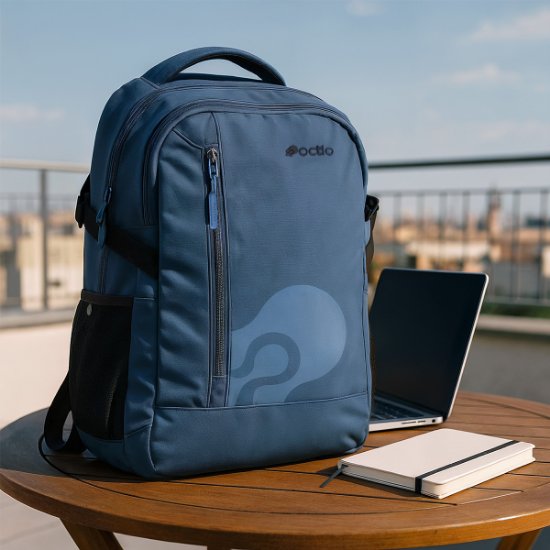 Nahrbtik za prenosnik OCTIO Link 15.6" moder