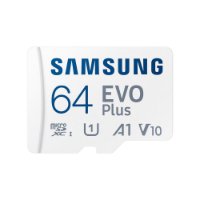 Pomnilniška kartica SAMSUNG, MicroSDXC, 64GB EVO Plus, MB-MC64SA/EU, class 10