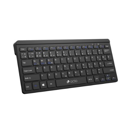 Tipkovnica OCTIO Compact K300WBT, brezžična, Bluetooth, črna