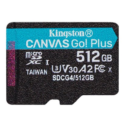 Pomnilniška kartica KINGSTON Canvas Go! Plus SDCG4/512GBSP, Micro SDXC, 512GB, Class 10